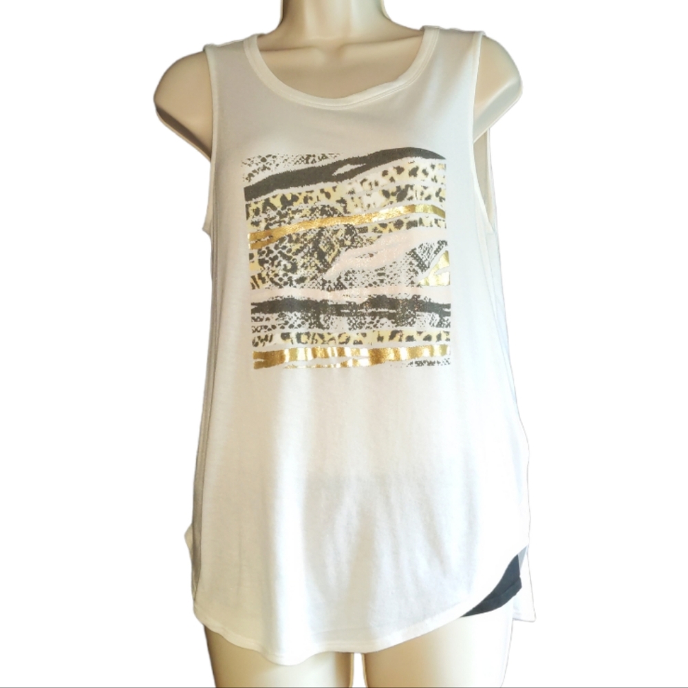 EXPRESS One Eleven Tank Top XS White
